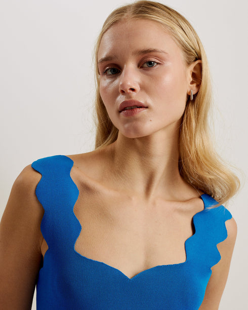 MIIAAA-Dresses-Knitted Skater Dress With Collar- Ted Baker Romania